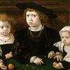 Jan Gossart, De Kinderen van Christiaan II van Denemarken en Isabella van Oosterrijk, 1526, olieverf op paneel Royal Collection Trust, Londen