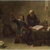 David Teniers de Jonge, De dorpsdokter, Olieverf op paneel, 