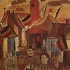Gust De Smet, Dorpskermis, Schilderij, olieverf,