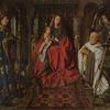 Jan van Eyck Madonna met Kanunnik Joris van der Paele, Paneel, 