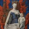 Jean Fouquet, Madonna omringd door serafijnen en cherubijnen, Mayer van den Bergh, olieverf op paneel, 