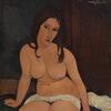 Amedeo Modigliani (1884-1920), Groot naakt, Olie op doek