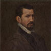 Antonio Moro, Het portret van Hubertus Goltzius, Olieverf op hout