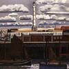 Jean Brusselmans, Vuurtoren te Oostende, 1936 , op doek,