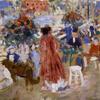Rik Wouters, Terras, kruidtuin, Mechelen, 1907, olieverf op papier,