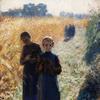 Emile Claus, Meisjes in het veld, 1892, pastel op papier,
