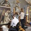 Lam Gods, Het restauratieatelier in het Museum voor Schone Kunsten, Gent 