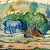 Franz Marc, Pferde auf der Weide, 