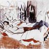 Rik Wouters, Rustende vrouw, 1912, aquarel,