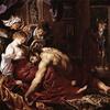 Samson en Dalila ca. 1609 olieverf op paneel, 185 x 205 cm tonden, National Gallery.