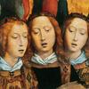 Hans Memling, Christus met Musicerende engelen, middenpaneel,