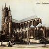Een oude prentbriefkaart van de kerk vóór 1913, Sint-Baafskathedraal