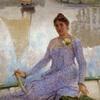 Emile Claus (Sint-Eloois-Vijve 1849 - Astene 1924), Portret van Mevrouw Anna de Weert, 1899, De Vlaamse impressionisten