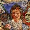 James Ensor, De oude dame  met de maskers, 1889