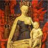 Jean Fouquet, Madonna met Jezuskind, door engelen omgeven 