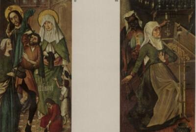 Antwerpse Meester - Het laatste oordeel, de zeven werken van barmhartigheid en de zeven hoofdzonden