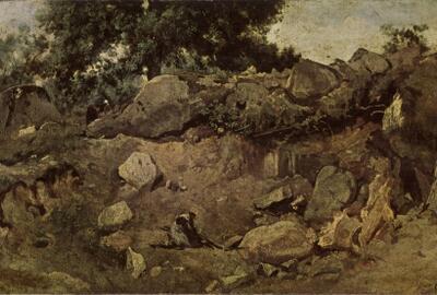 Jean-Baptiste Corot, Steengroeve te Fontainebleau