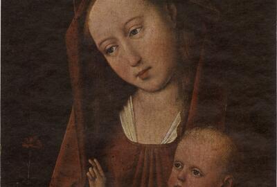 Meester van de Magdalenalegende - Madonna met de anjer