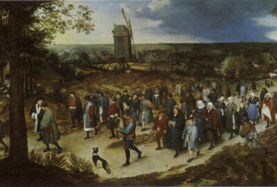 Pieter Bruegel, de Oude?, De bruiloftsstoet