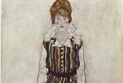 Egon Schiele - Portret van zijn vrouw Edith