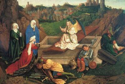 Jan en/of Hubert van Eyck, De drie Maria’s aan het graf