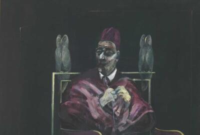 Francis Bacon; De paus met de uilen, 1958