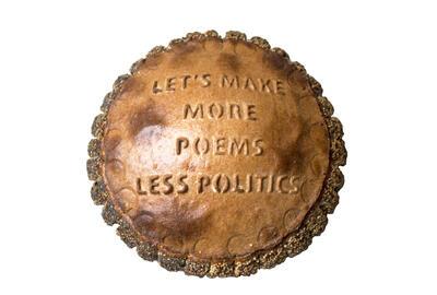 Kunsteditie, ‘Let’s make more poems, less politics’, 2018.