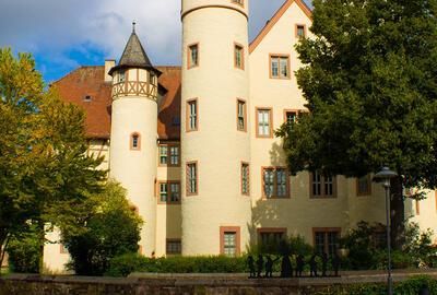 Alden Biesen, Arnold en zijn opvolgers bouwden in het Beierse graafschap Rieneck verschillende burchten, zoals Burg Rieneck die ze anderhalve eeuw later verlieten voor het Schloss in Lohr am Main