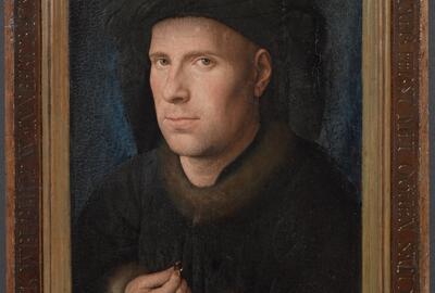 Jan van Eyck, Portret van Jan de Leeuw, 1436, olieverf op paneel, 33 x 27,5 cm