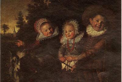 Frans Hals, De Bokkenwagen, Olieverf op doek,