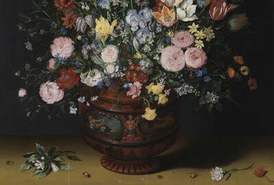 Jan Brueghel, de Fluwelen, Bloemen in vaas,