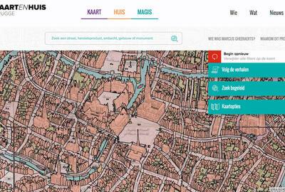 Tijdreizen door geografische erfgoed, kaartenhuisbrugge.be