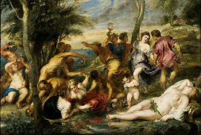 Peter Paul Rubens, Bacchanaal op Andros, [zd], olieverf op doek