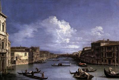 Giovanni Antonio Canaletto, Il Canal Grande da Palazzo albi, Bergamo,