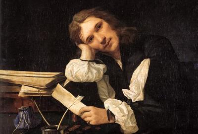 Michiel Sweerts, Portret van een jongeman (Zelfportret), Hermitage