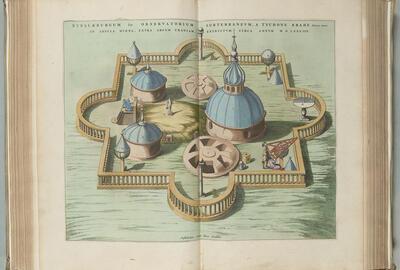 KNAL Het observatorium van Tycho Brahe in: Johannes Blaeu, Atlas Maior