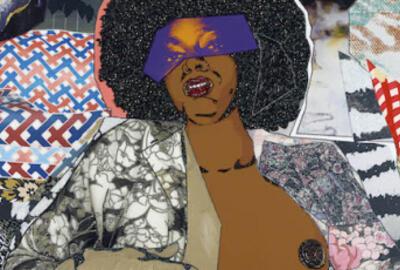 Mickalene Thomas, Portrait of Maya #8, 2015.