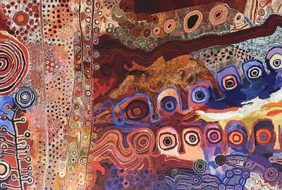 Women’s Law alive in our Country Aboriginal kunst