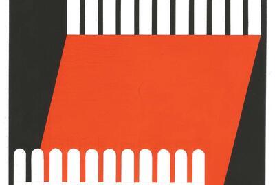 Kasper Bosmans, Legend: American Picket Fence and the Pink Thread, Gouache and silverpoint on poplar panel, 28 x 21 cm, 2021.