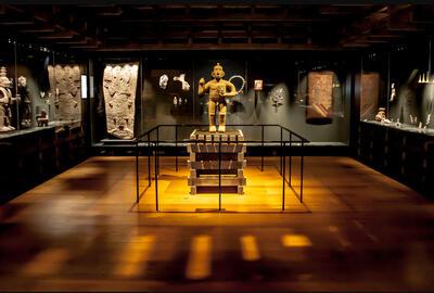 Installatiezicht van de tentoonstelling Kunst uit precolumbiaans Amerika 