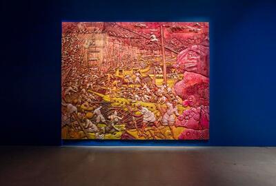 Wael Shawky, Cabaret Crusades: The Capture of Constantinople in 1204 (after Jacopo Tintoretto, 1580-1605), 2018