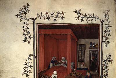Het meesterlijk atelier - Een mythische miniatuur, Toegeschreven aan Jan van Eyck, Les très belles heures de Notre-Dame, Getijdenboek van Turijn-Milaan, BOZAR