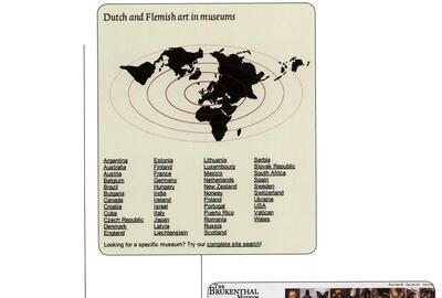 Webstek: Vlaamse kunst wereldwijd