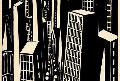 Frans Masereel, Wolkenkrabbers, 1926, MSK Gent
