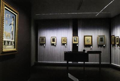 Tentoonstellingszaal Félicien Ropsmuseum