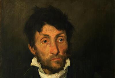 Théodore Géricault, Portret van een kleptomaan, oliverf op doek.