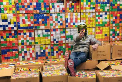 Invader Rubikcubist 