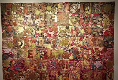 Karina Thompson, Recovery Quilt 3: Out for the Dirt, 2019