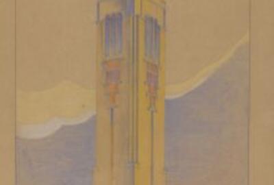 Huib Hoste, Zonnebeke, Westtoren (detail)