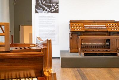 Espace César Franck in de Grand Curtius - Cavaillé-Coll-orgelconsole van César Franck 